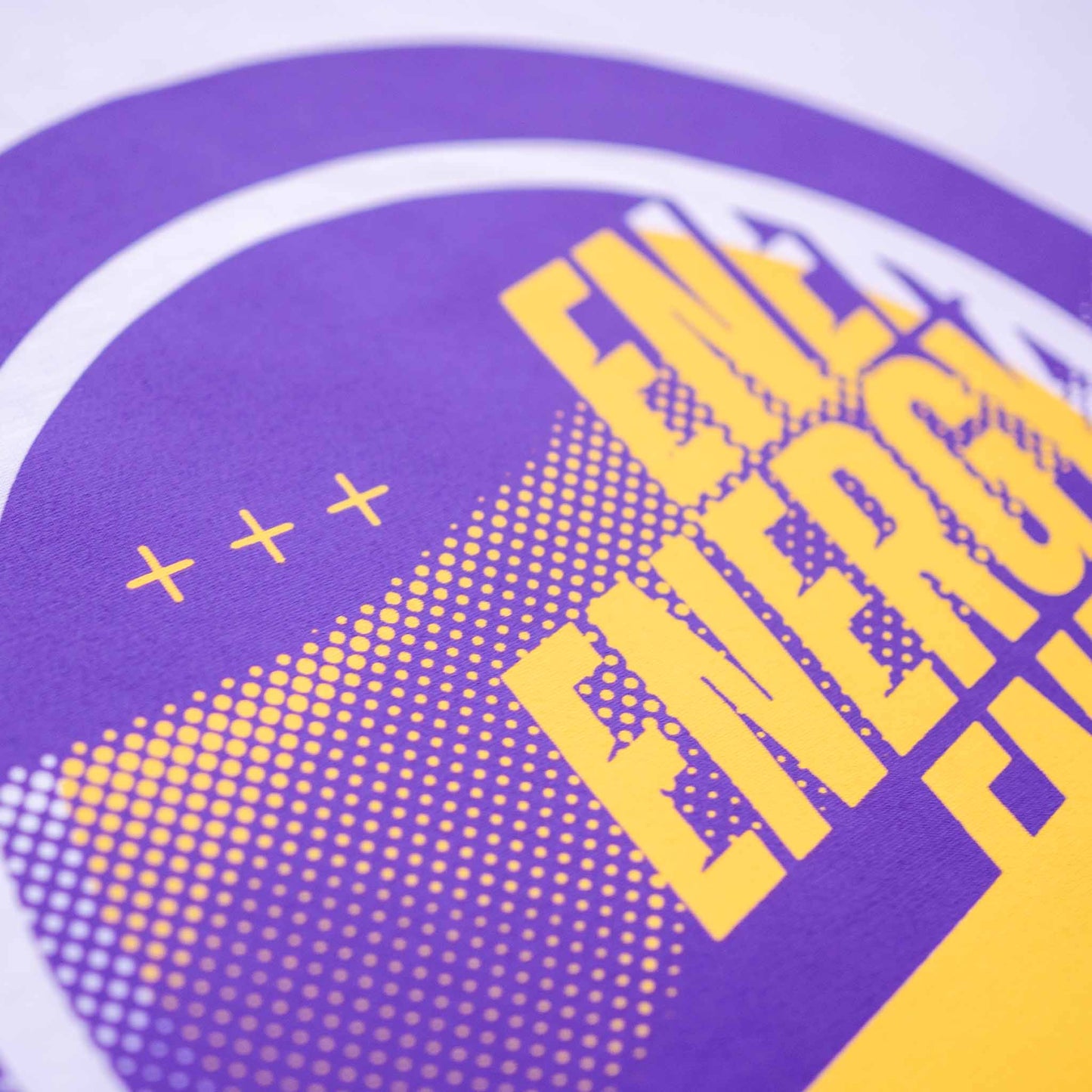 House Music T-shirt, Big Energy Graphic Print Close Up White