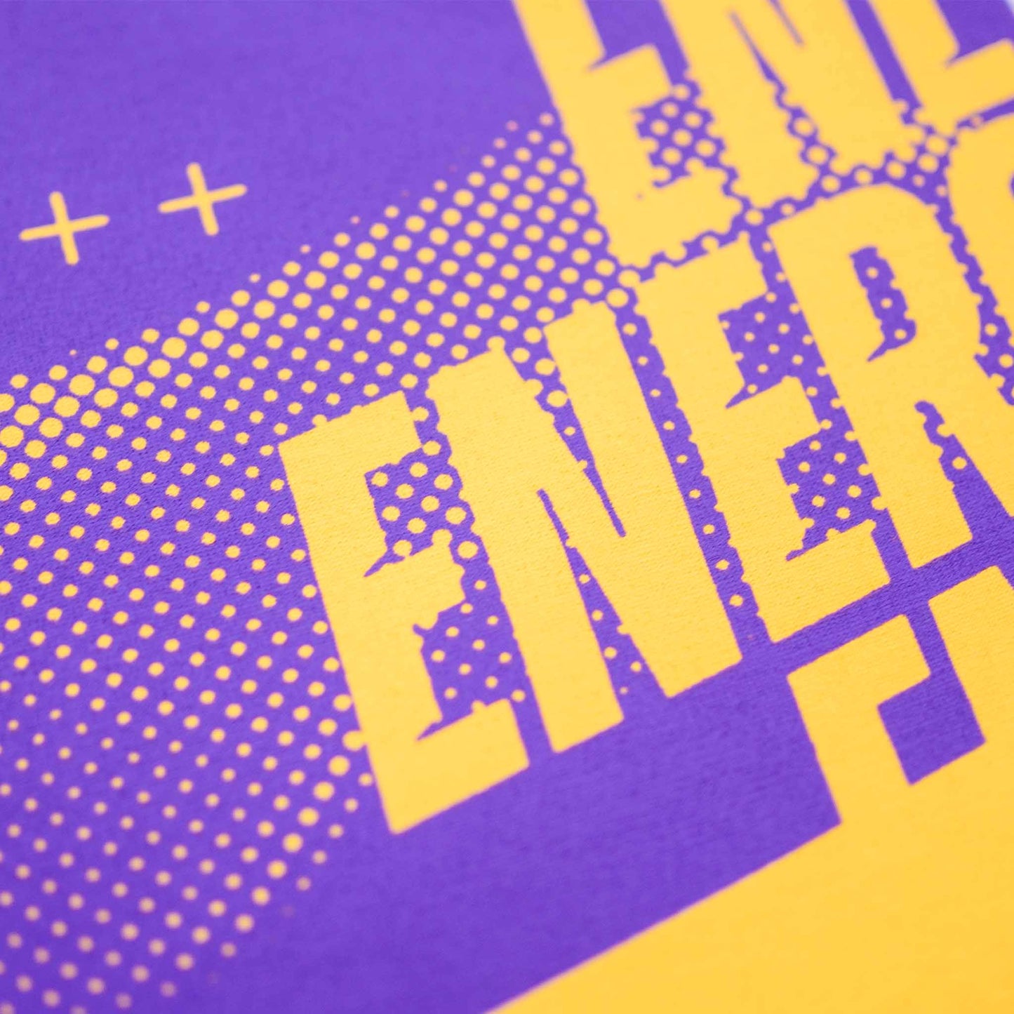 House Music T-shirt, Big Energy Graphic Print Teal Type Detail White