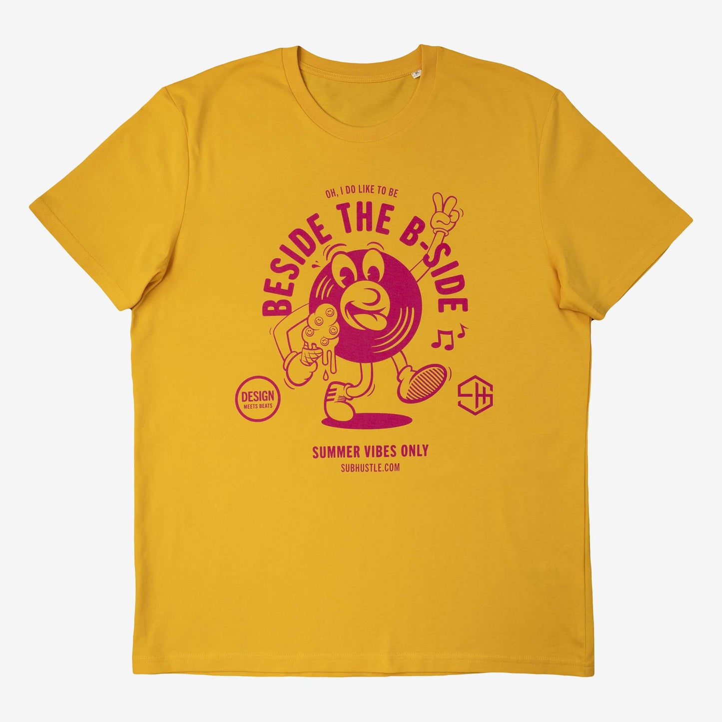 Summer Vibes House Music Tshirt Yellow