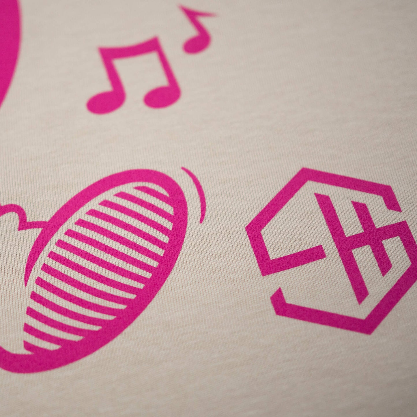 Summer vibes house music t-shirt, Character design screen printed dust detail