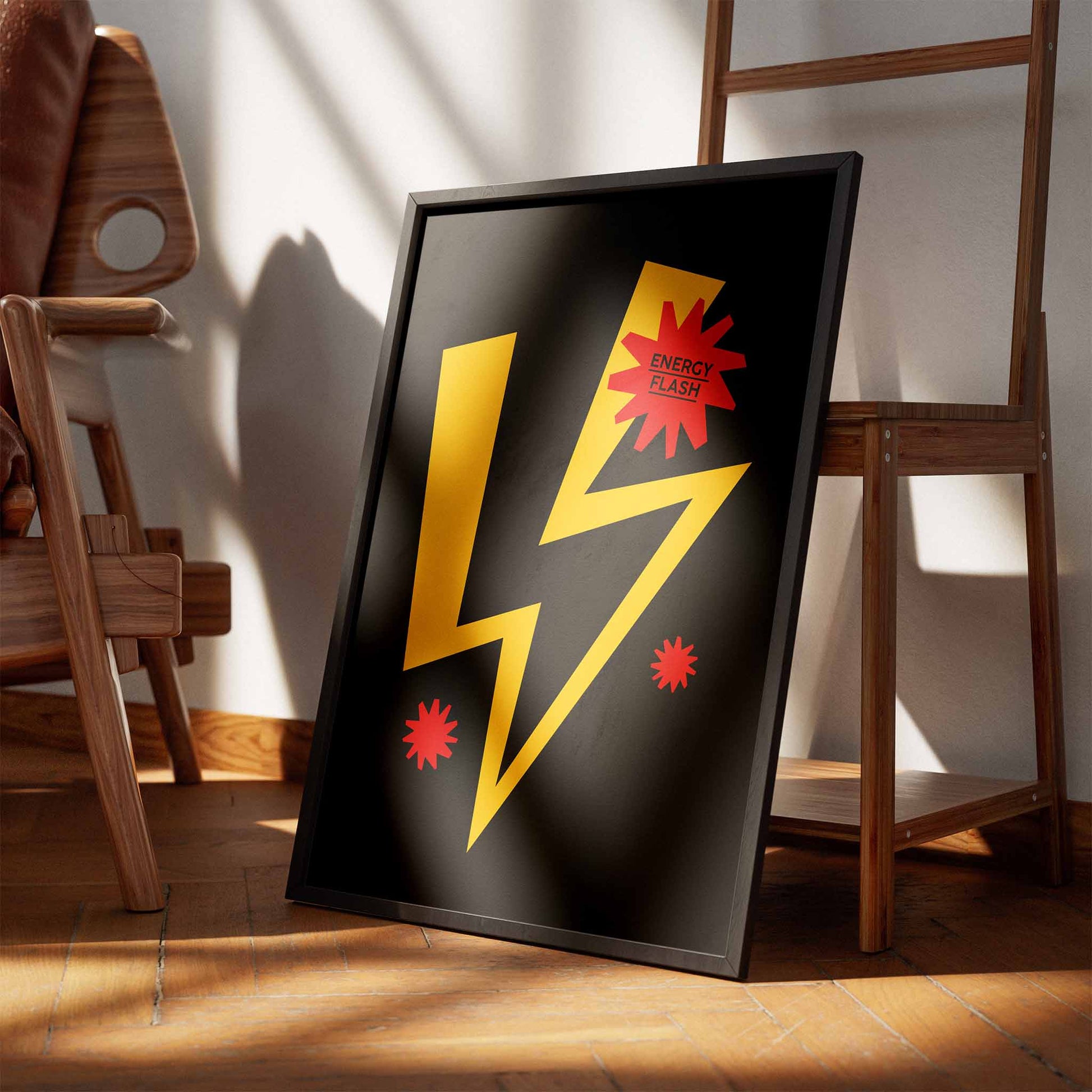 Energy Flash LIghtening Design Poster