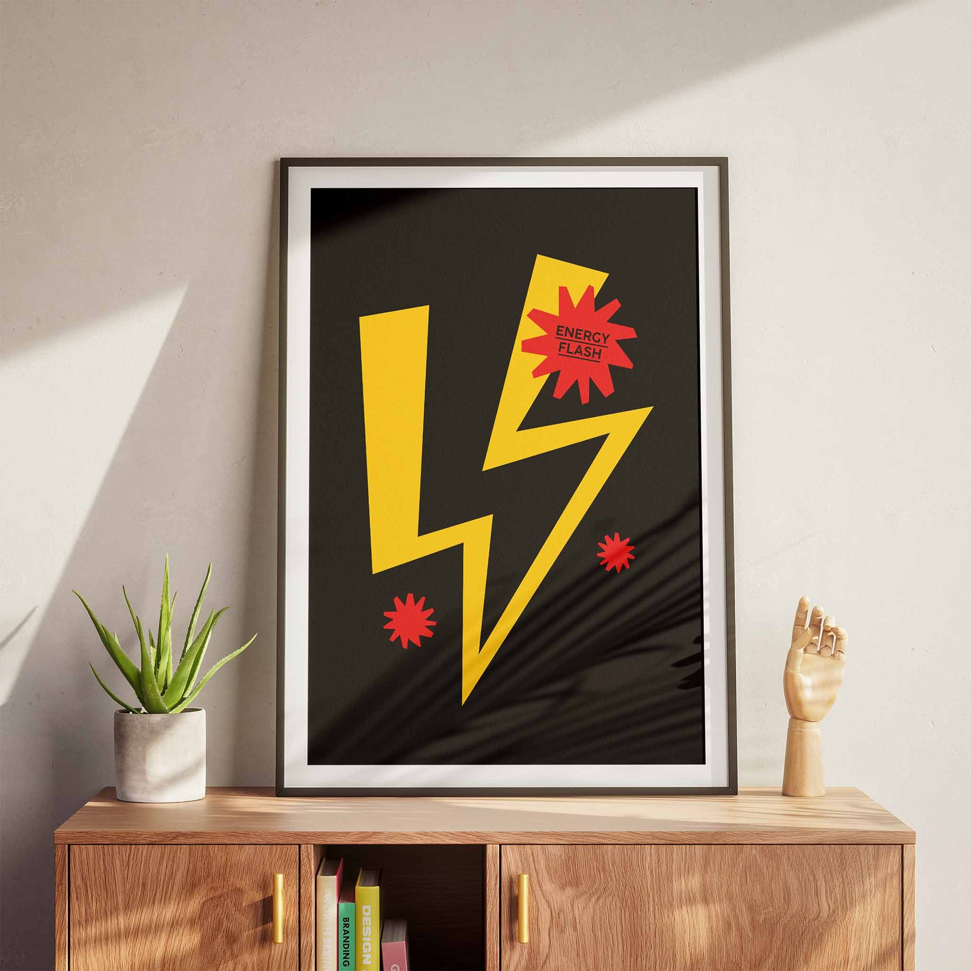 Energy Flash Rave Music Poster