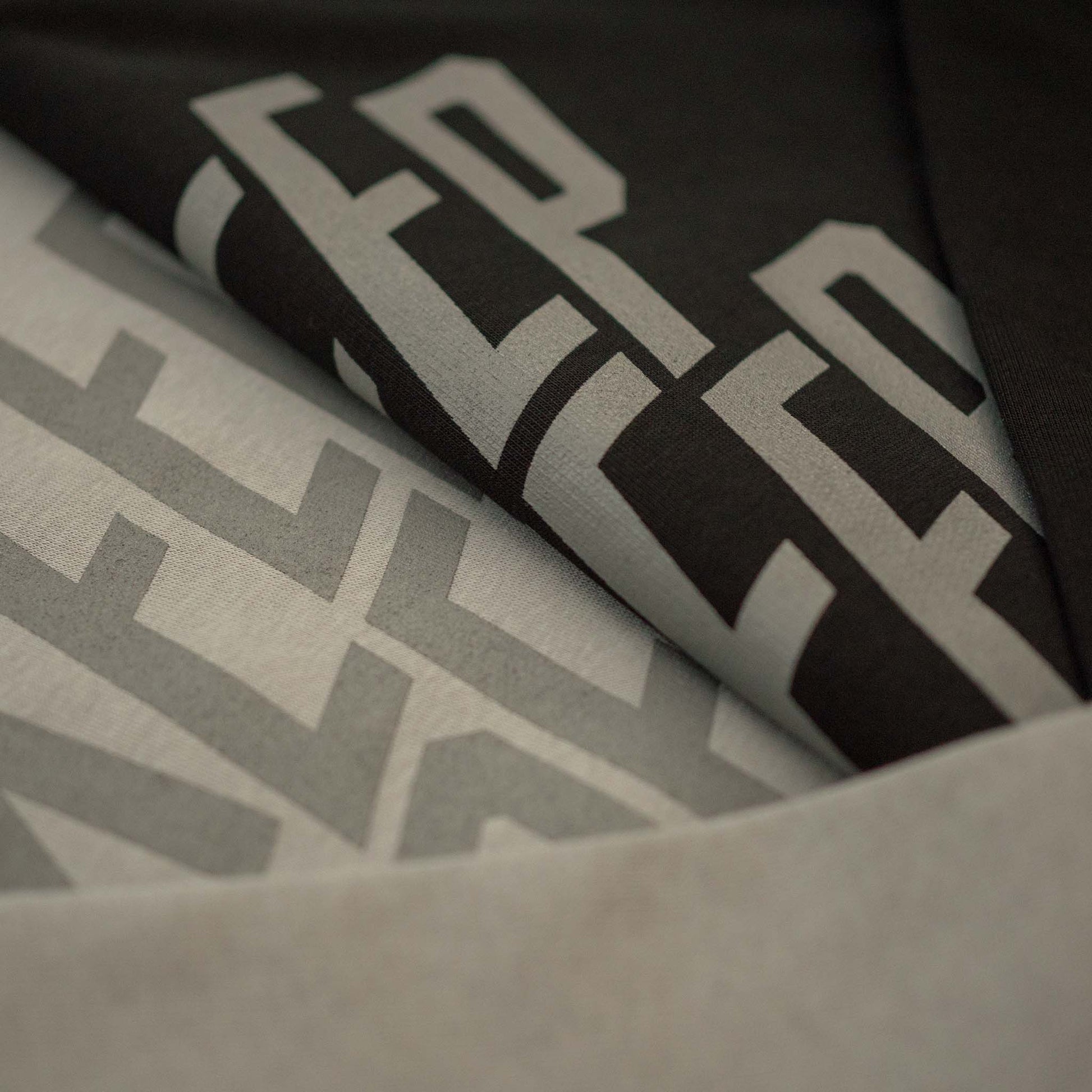 Keep Deep Opal Grey and Black Sweatshirt details with Silver Grey graphics