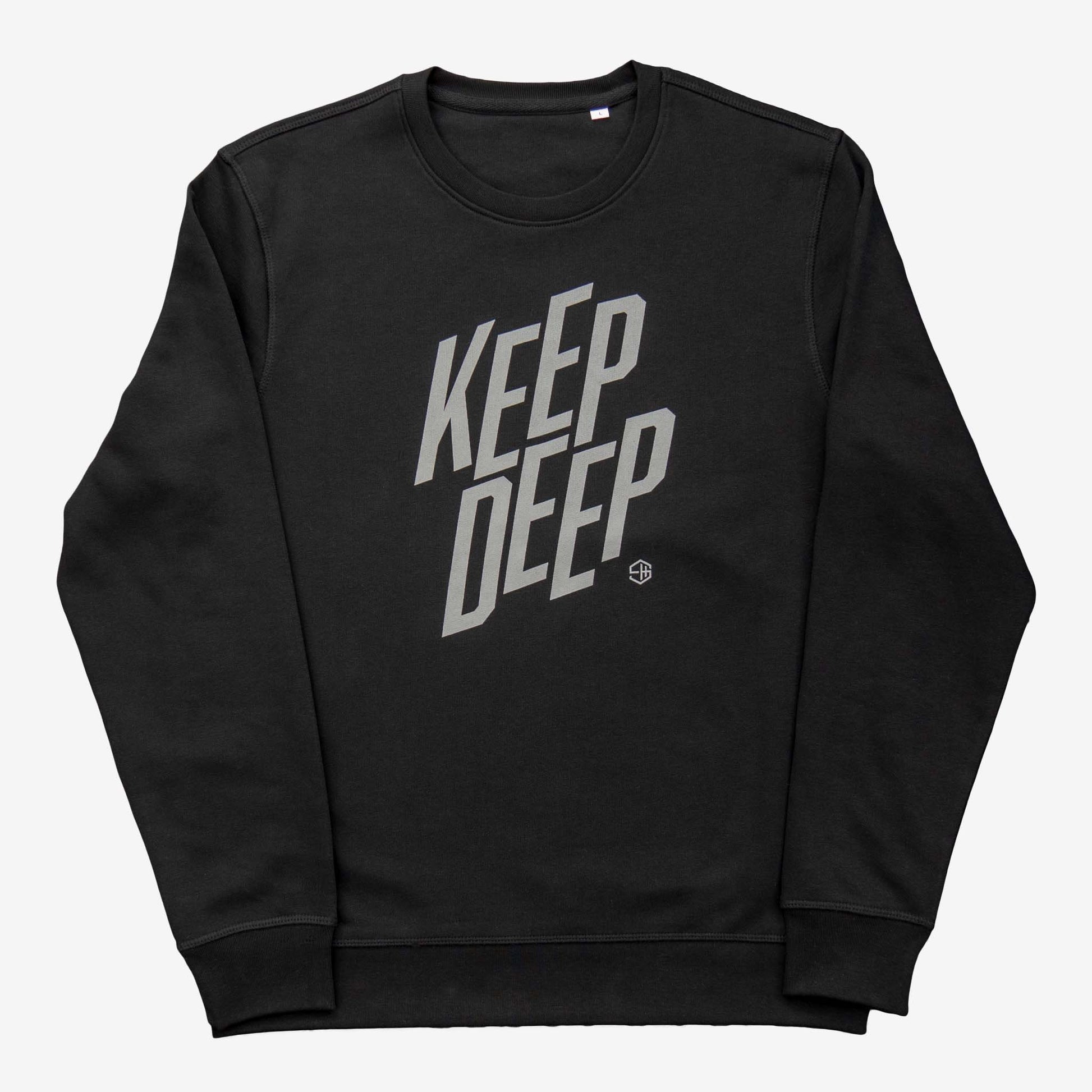 Keep Deep House Music Sweatshirt Black