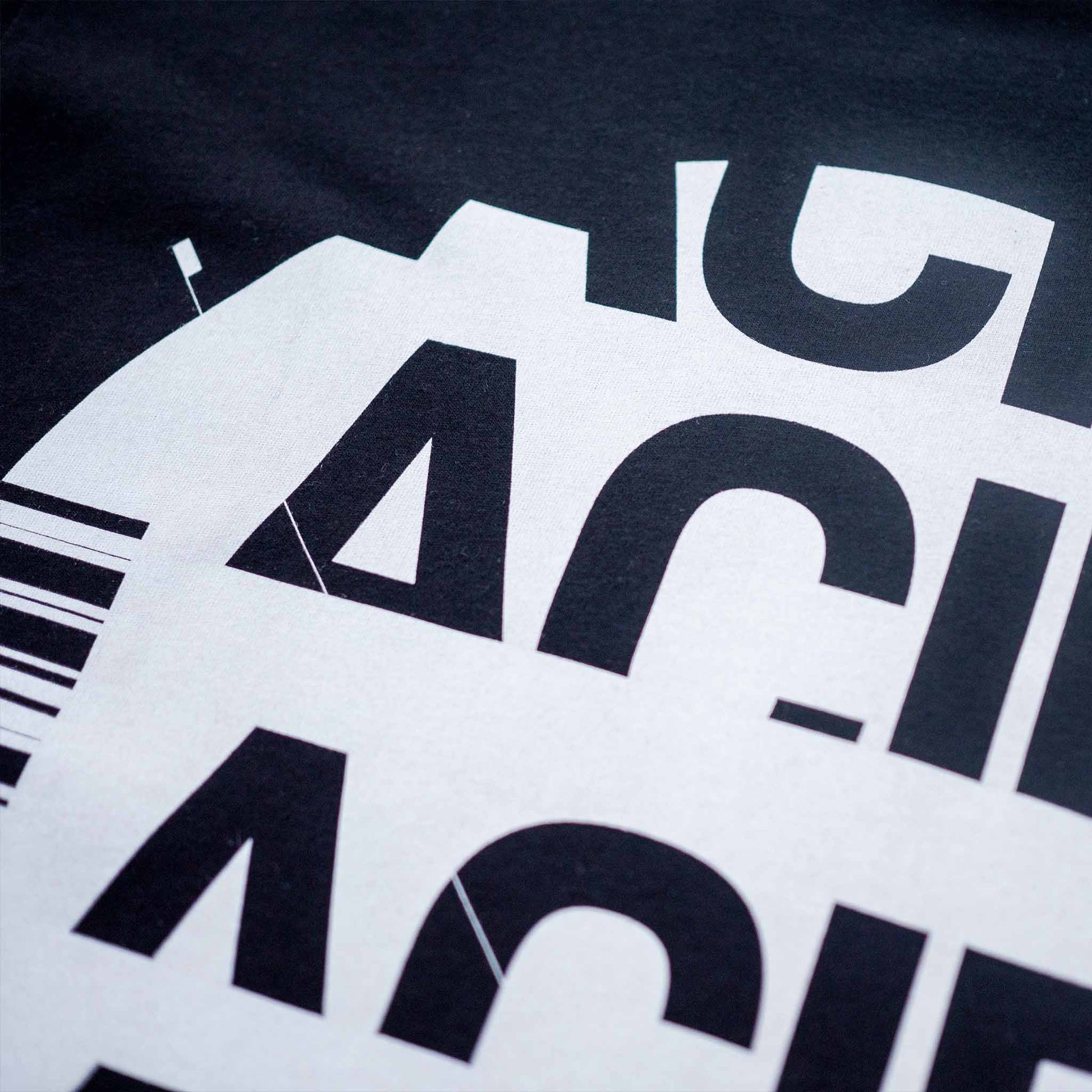 acid type design detail on house music tee design