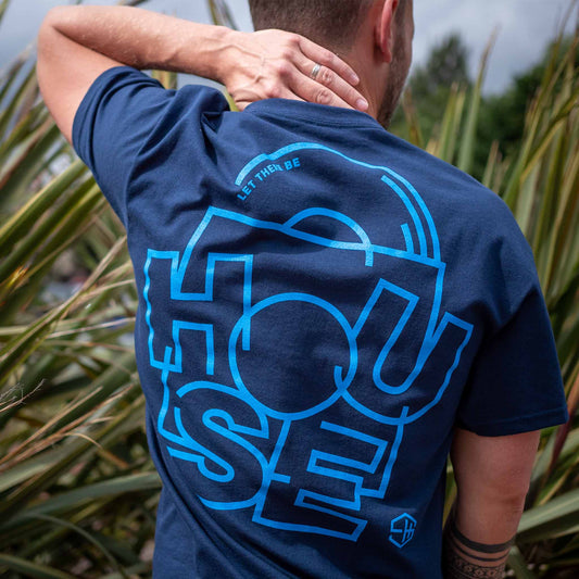 House you music mens t-shirt navy