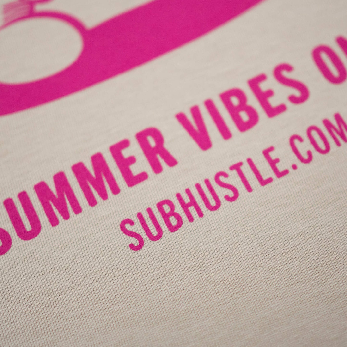Summer vibes only subhustle dust t-shirt detail
